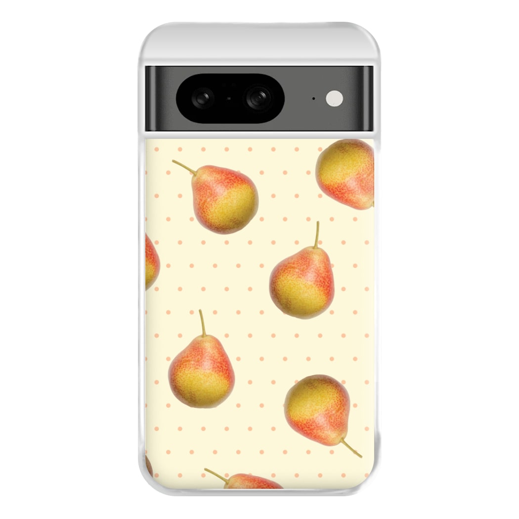 Pears And Polka Dots Pattern Google Pixel 8 Case