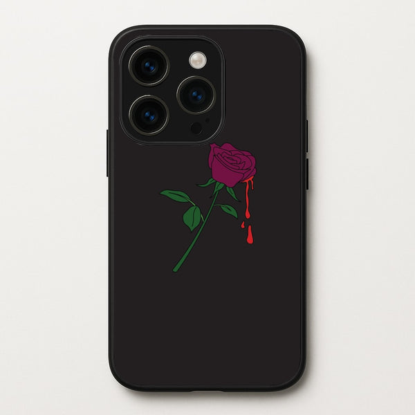 Dark Pink Rose iPhone 15 Pro Max Case