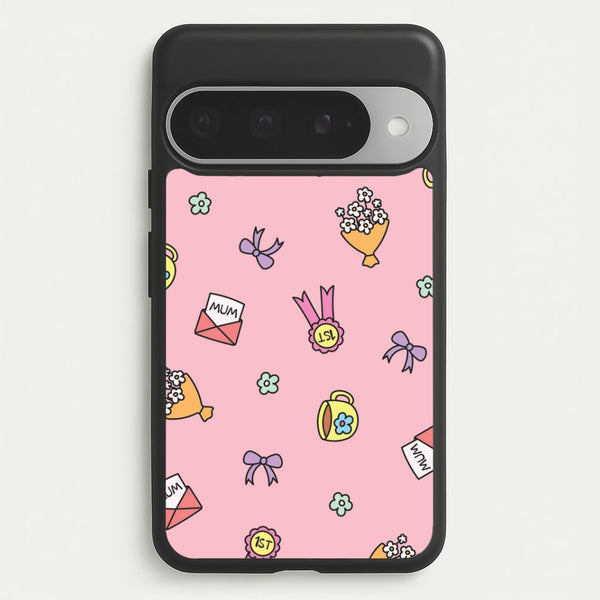 Mum Doodles Pattern Google Pixel 10 Pro XL Case
