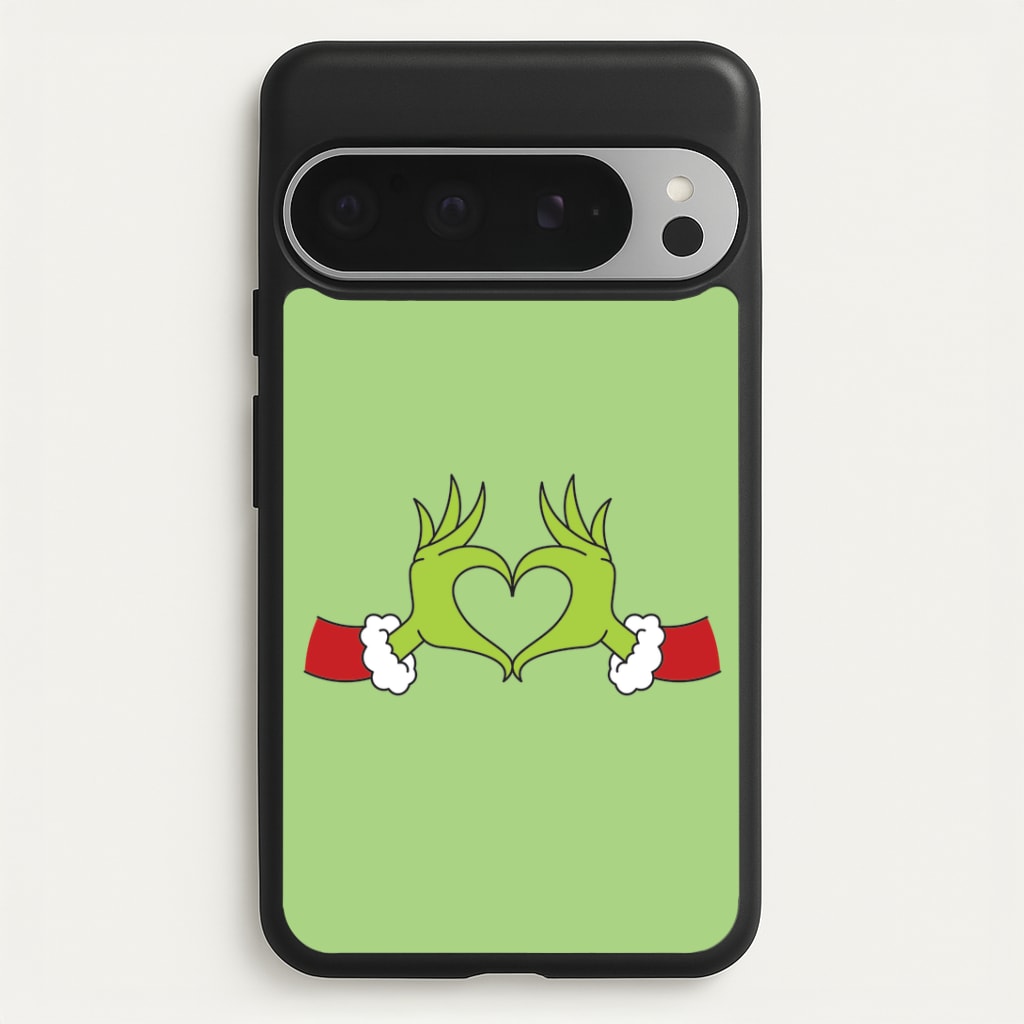 Christmas Green Heart Google Pixel 9 Pro XL Case