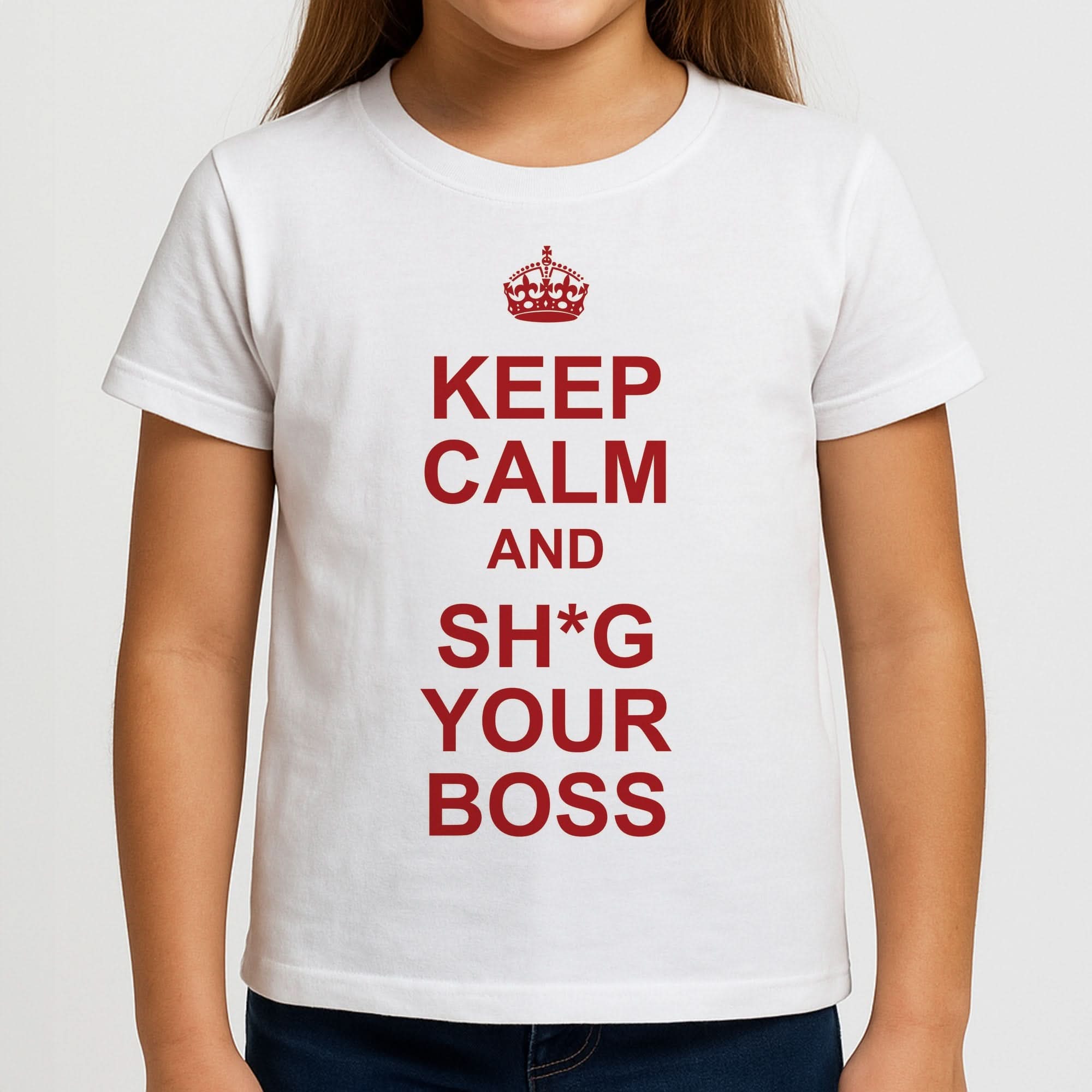 Keep Calm With Your Boss Girls T-Shirt