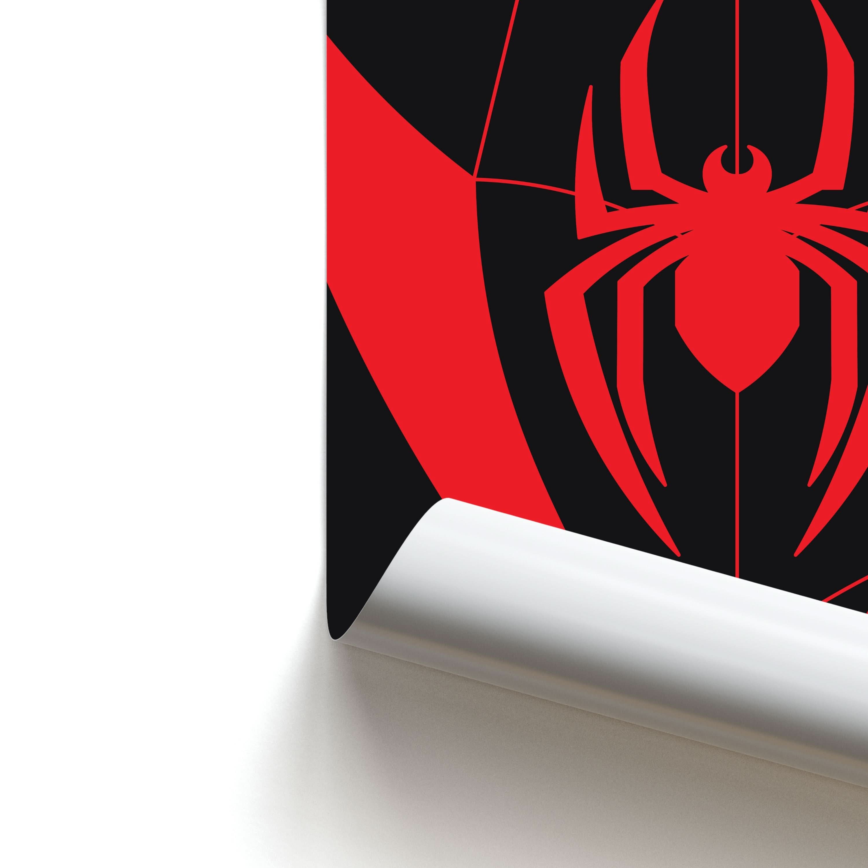 Red And Black Spider Costume Poster