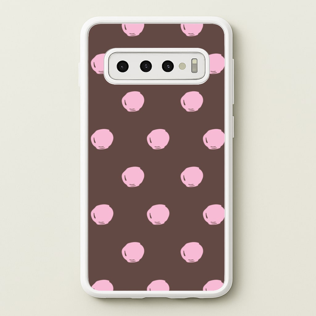 Chocolate & Strawberry Buttons Galaxy S10 Plus Case