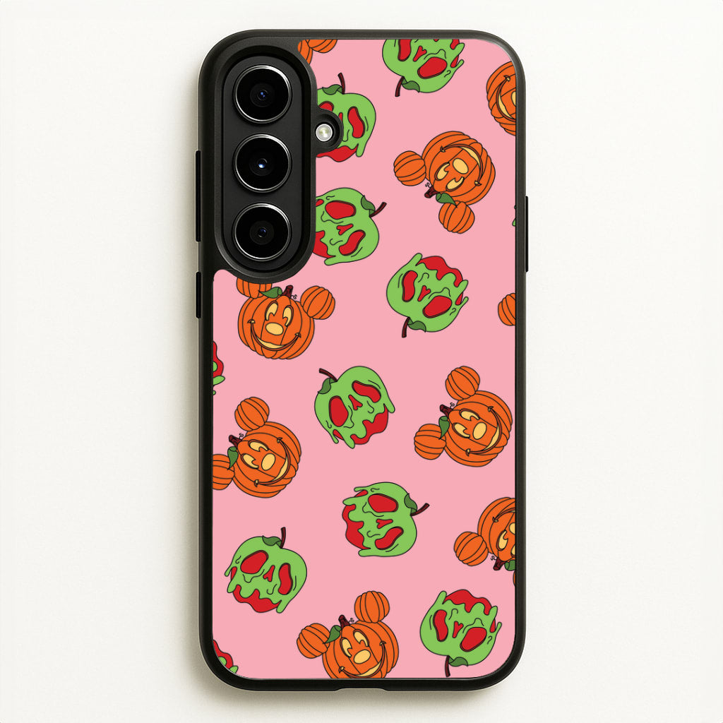 Pumpkin Mouse And Poison Apple Pattern Galaxy A56 Case