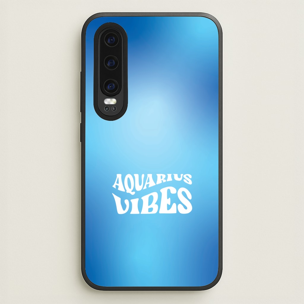Aquarius Vibes Gradient Zodiac Huawei P30 Case
