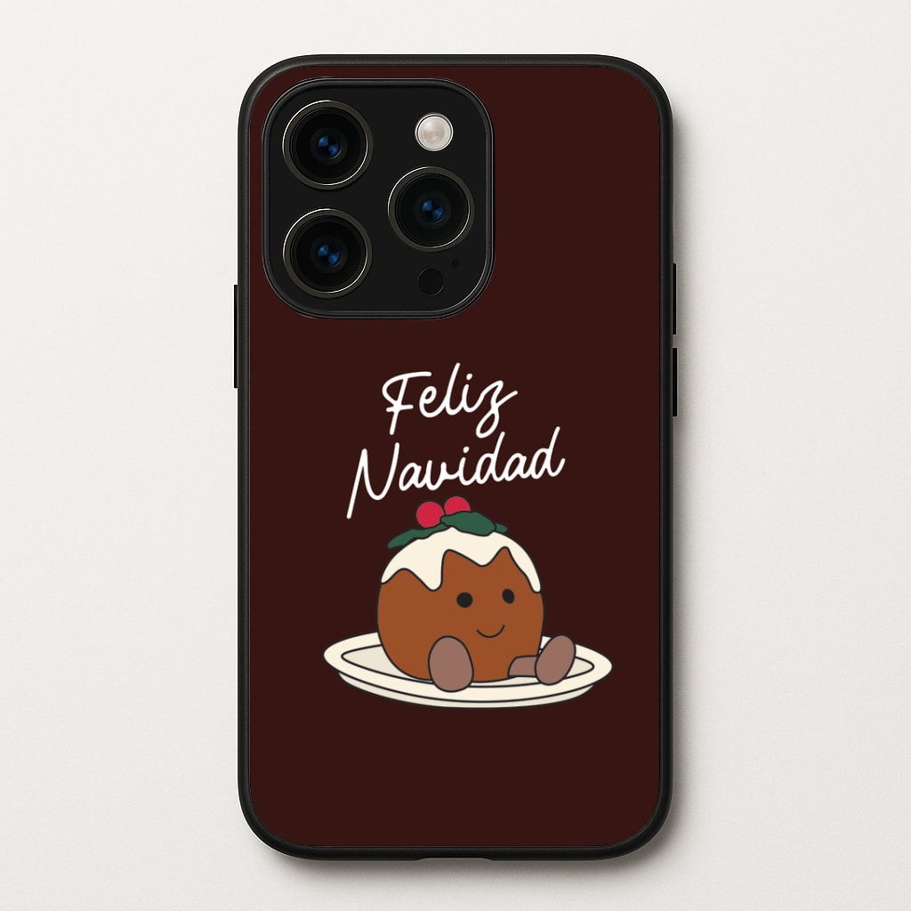 Christmas Pudding Plush iPhone 14 Pro Case
