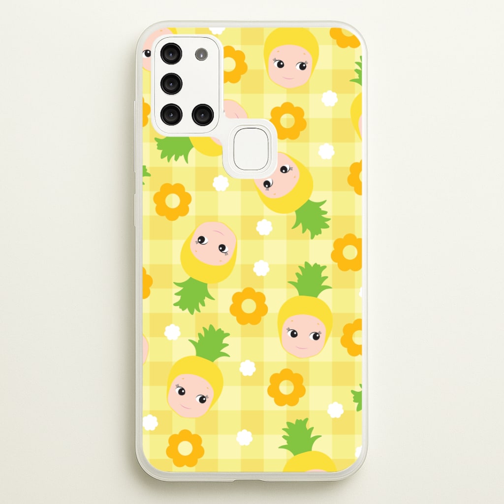 Pineapple Angel Pattern Galaxy A21s Case