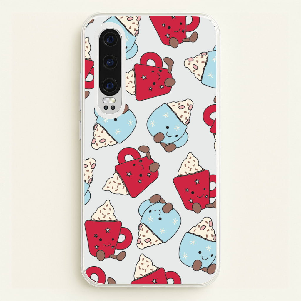 Christmas Drinks Plushies Pattern Huawei P30 Case
