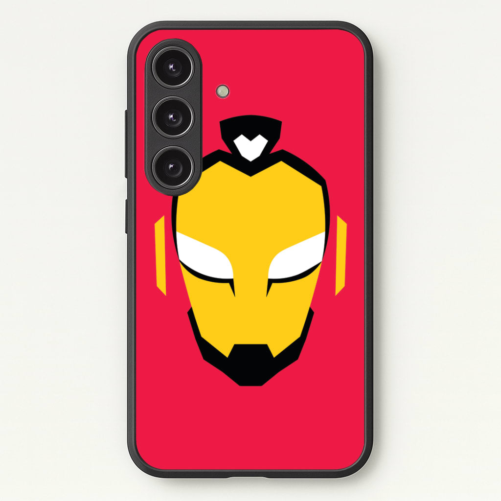 Metal Heart Hero Face Galaxy S25 Plus Case