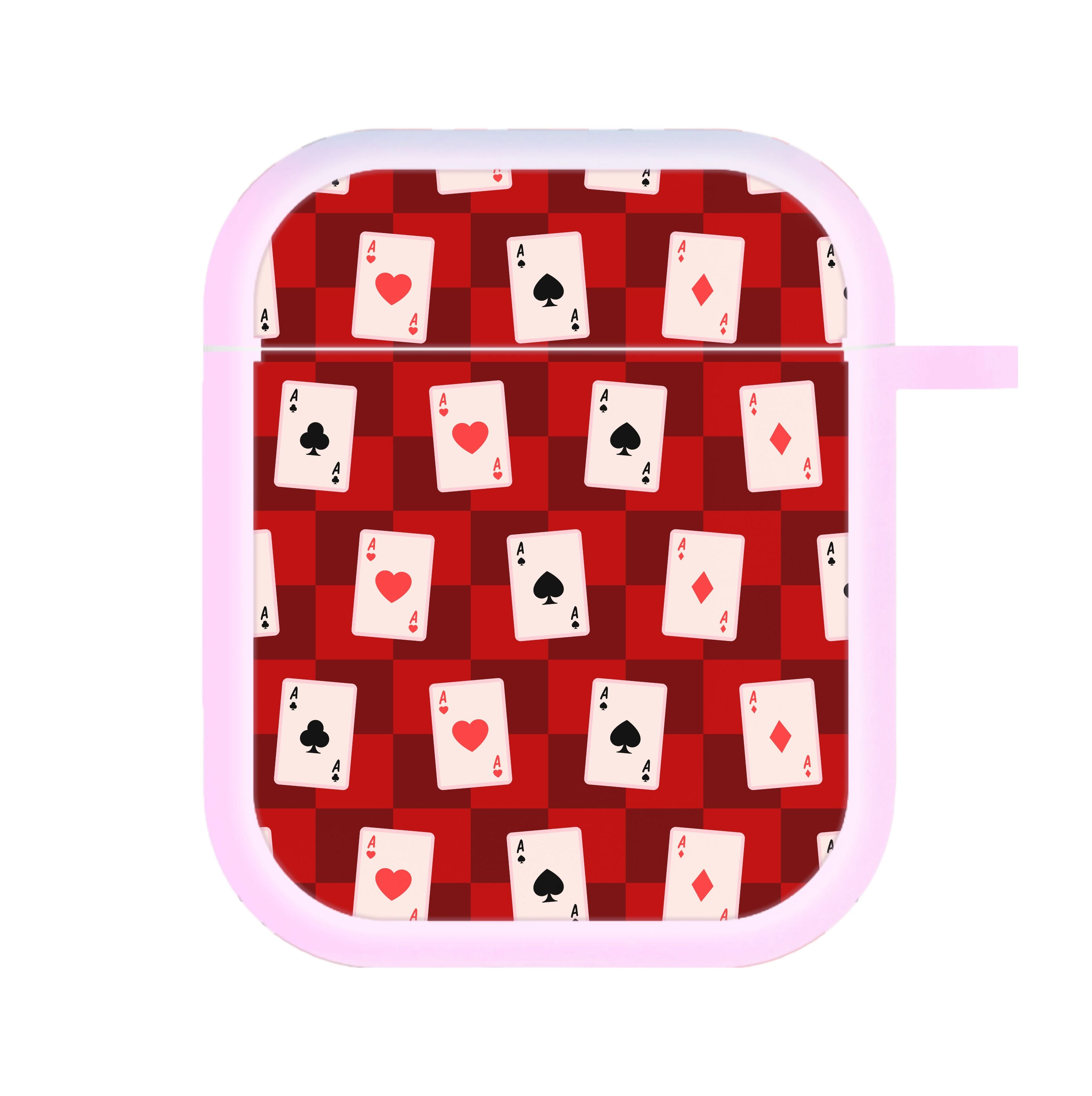 Card Deck Checkered Pattern AirPods Case