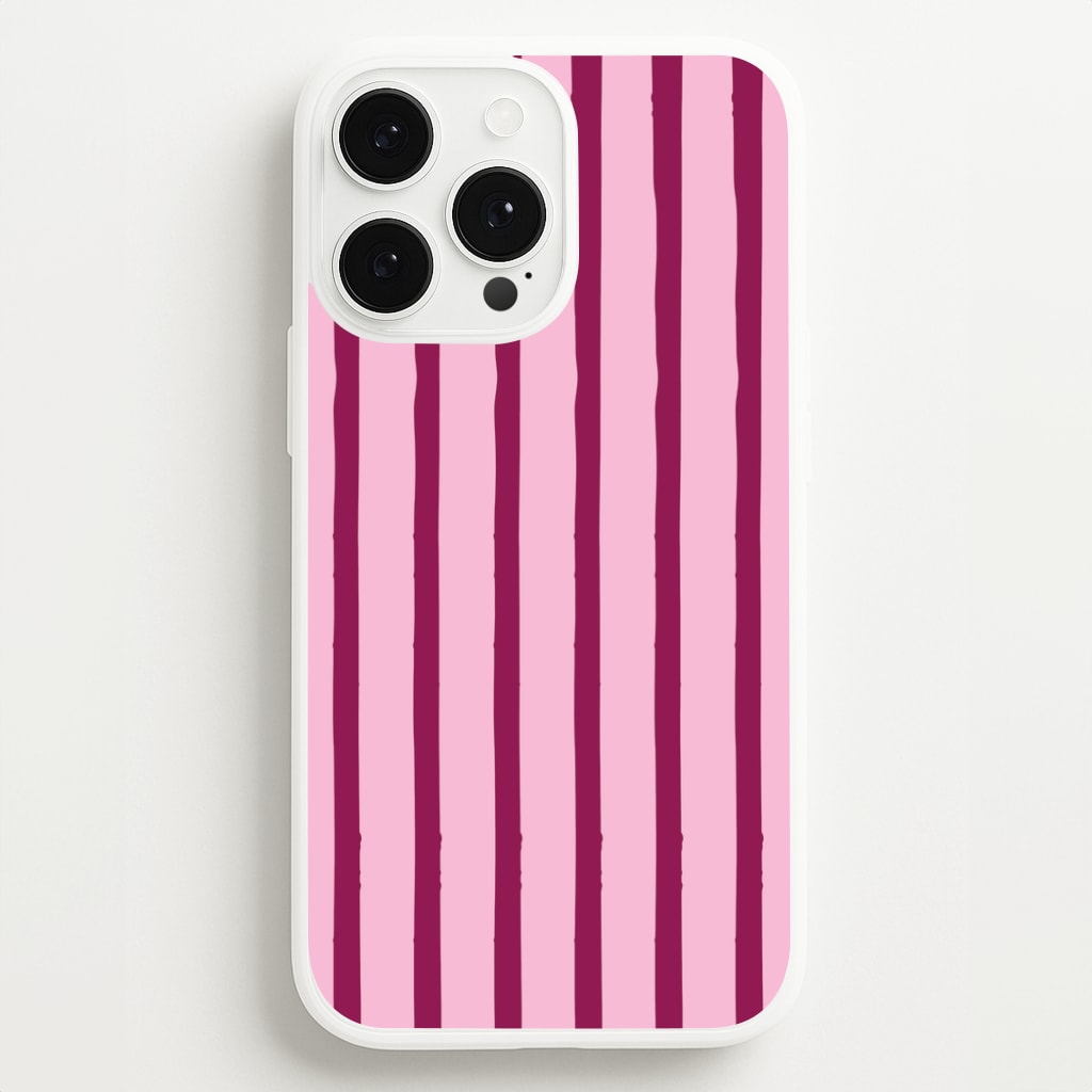 Strawberry Stripes iPhone 13 Pro Max Case