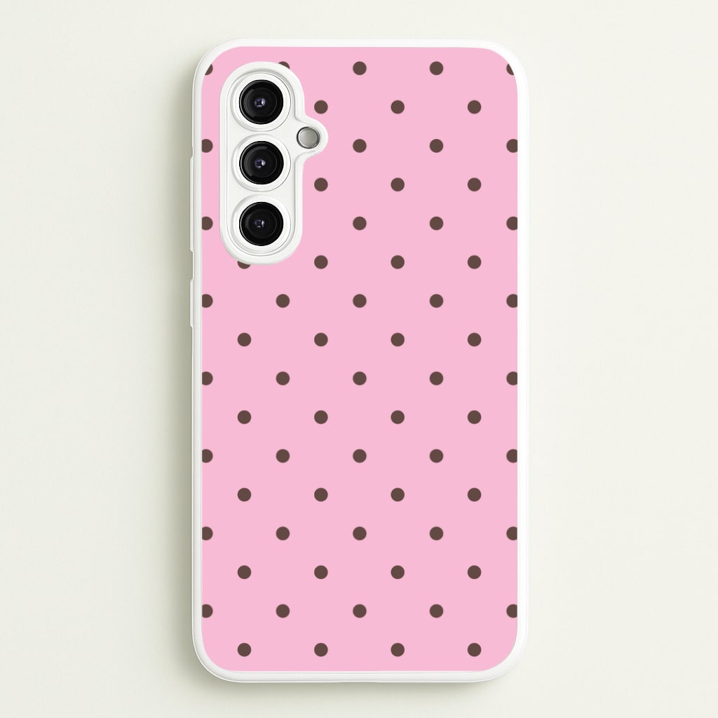 Strawberry Polka Dots Galaxy A14 Case
