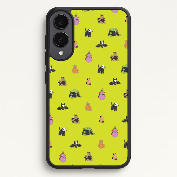 Halloween Plushies Pattern III - Halloween Galaxy S25 Edge Case