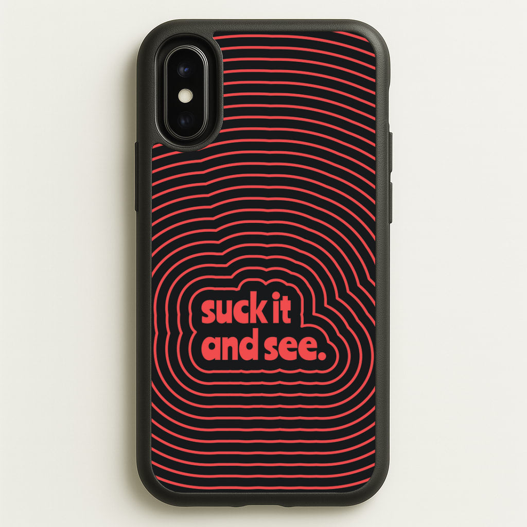 Suck It And See Psychedelic iPhone X / XS Case