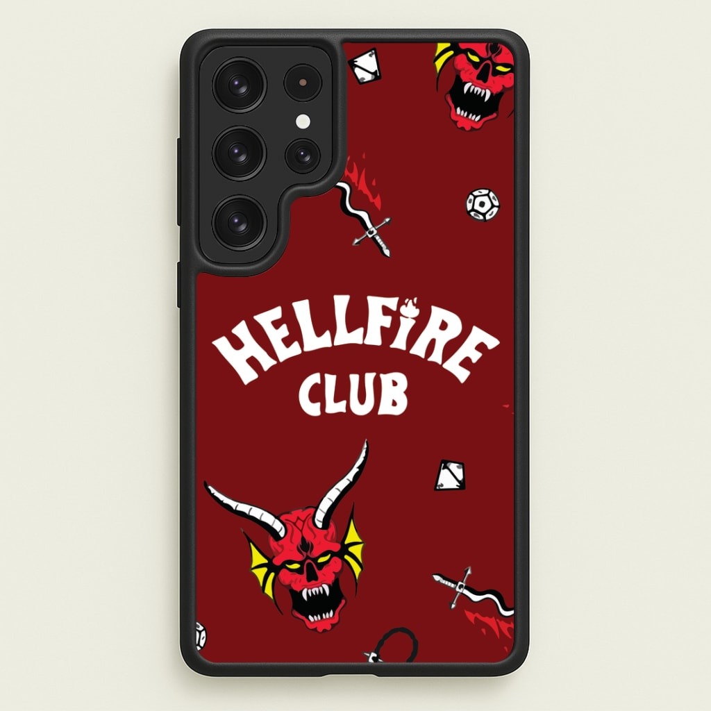 Hellfire Club Icons Collage Red Galaxy S23 Ultra Case