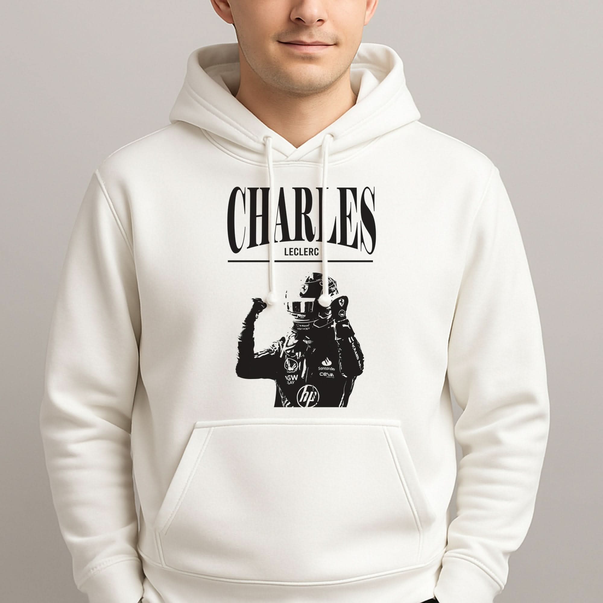 Charles Red And Gold Mens Hoodie