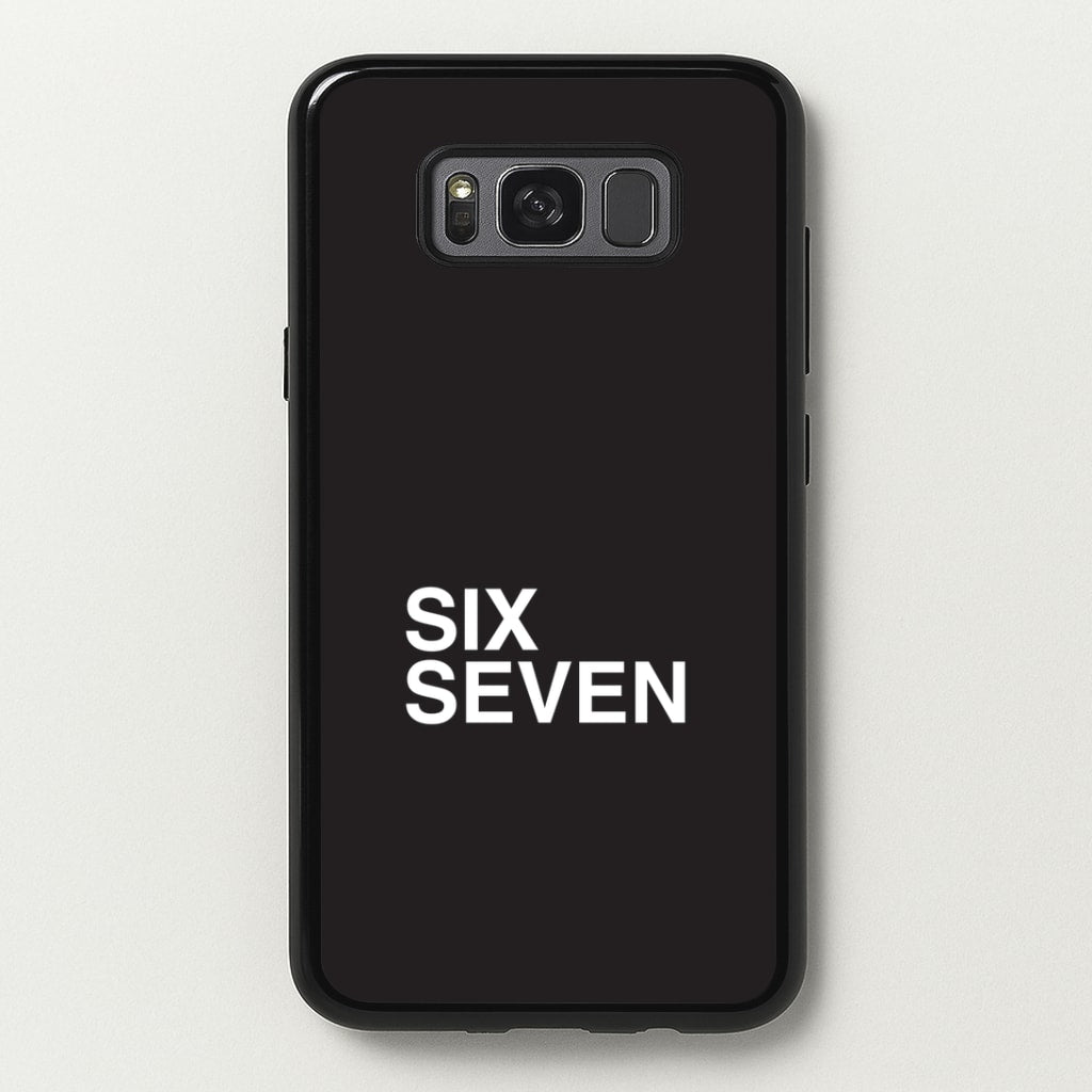 6 7 Black Galaxy S8 Case