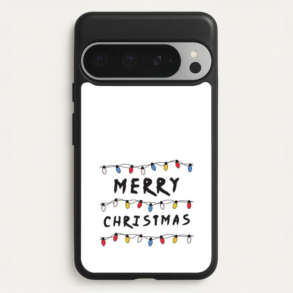 Merry Christmas String Lights Google Pixel 9 Pro XL Case