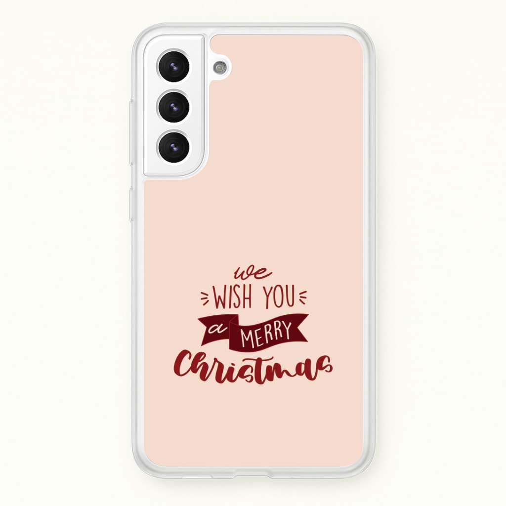 We Wish You A Merry Christmas Quote Galaxy S21 Case