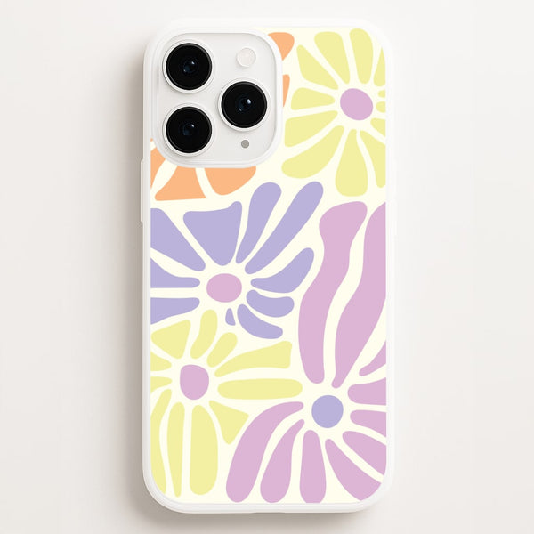 Pastel Abstract Flowers iPhone 11 Pro Case