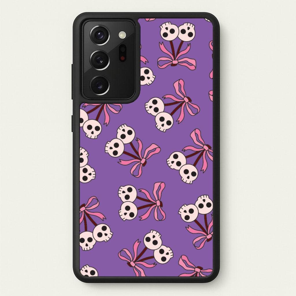 Cherry Skulls Pattern Galaxy Note 20 Ultra Case