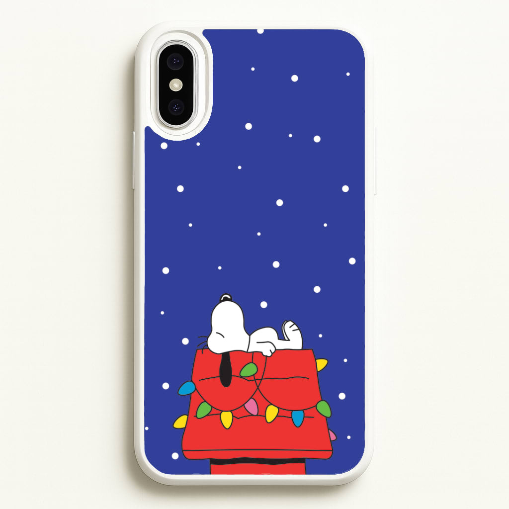 Cartoon Beagle Fairylights iPhone XS Max Case