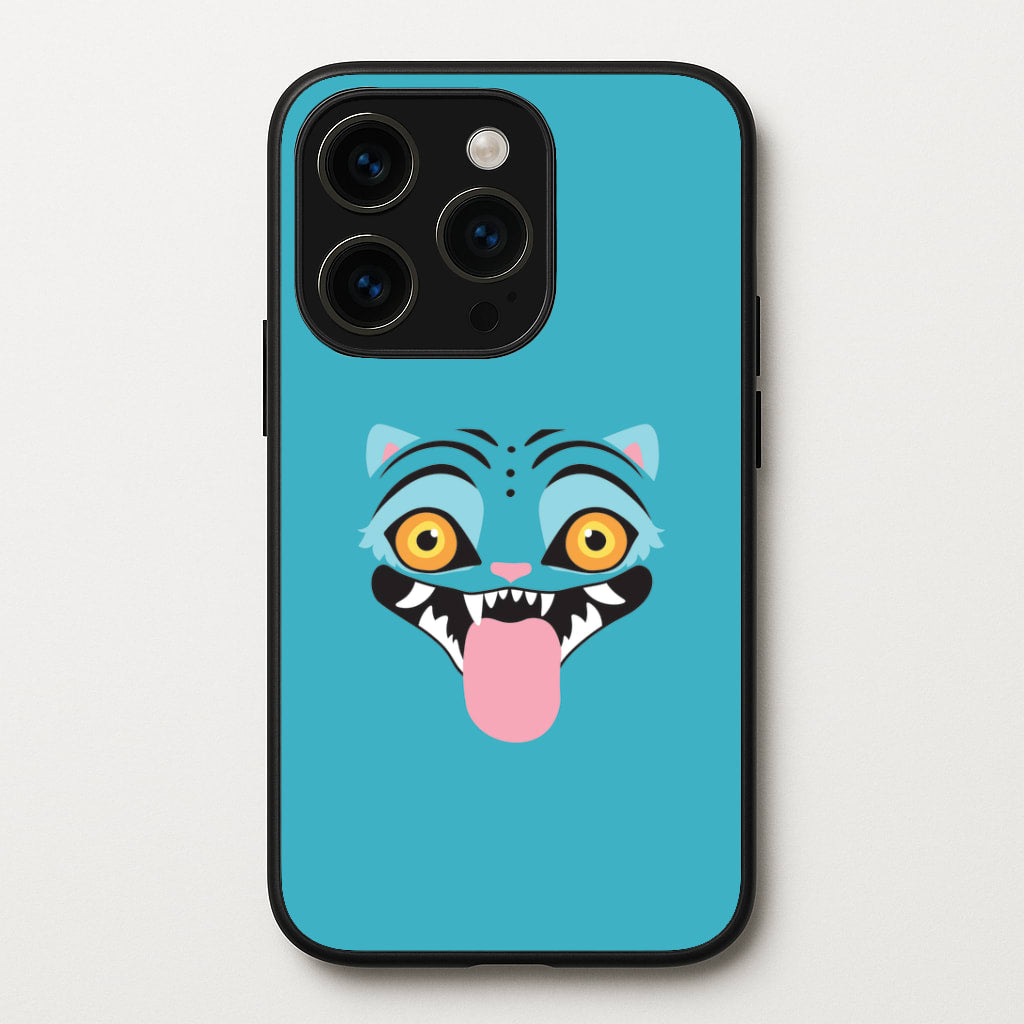 Demon Cat Face iPhone 14 Pro Case