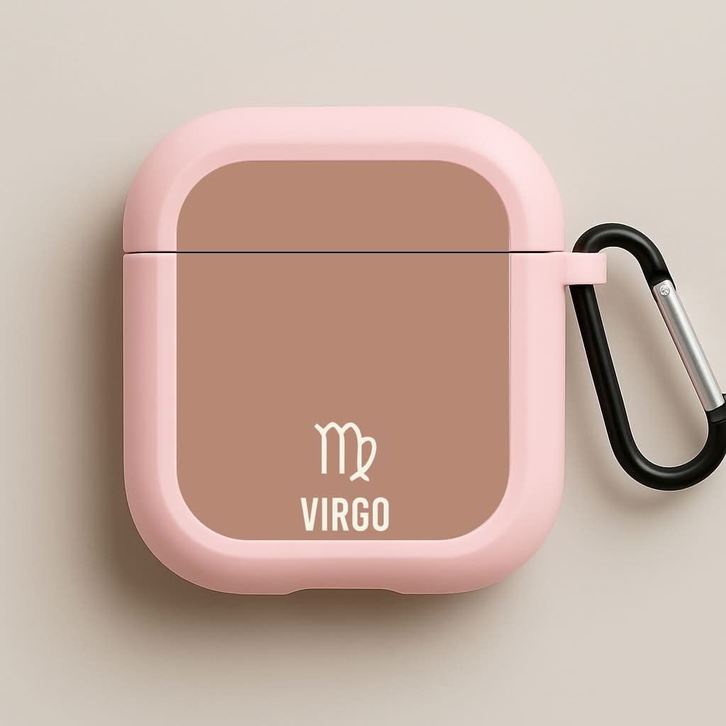 Virgo Pastel Zodiac Pink AirPods Case