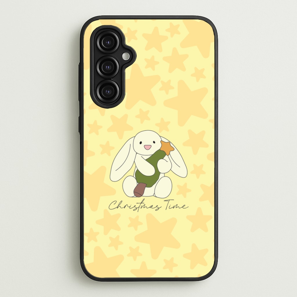Christmas Bunny Stars Plush Galaxy A14 Case
