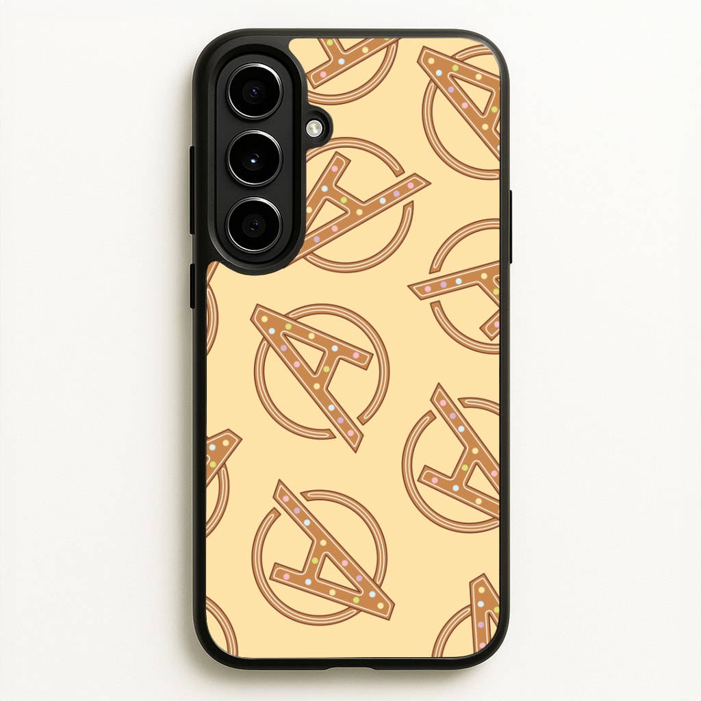 Superhero Team Gingerbread Pattern Galaxy A56 Case
