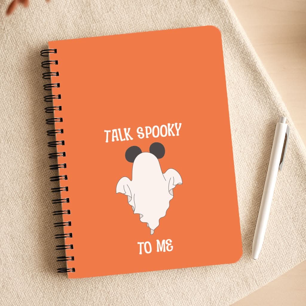 Talk Spooky To Me Mouse Ghost Notepad