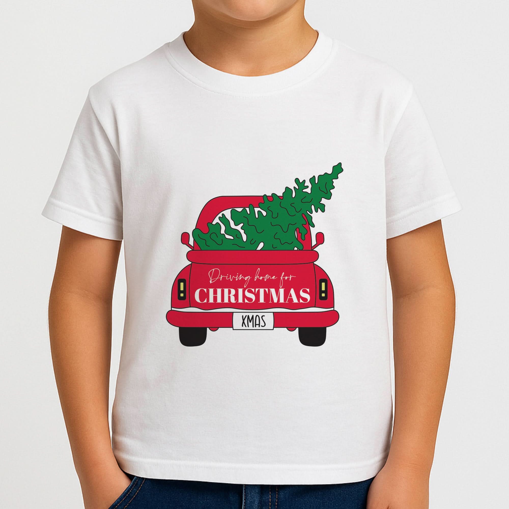 Driving Home For Christmas Truck Boys T-Shirt