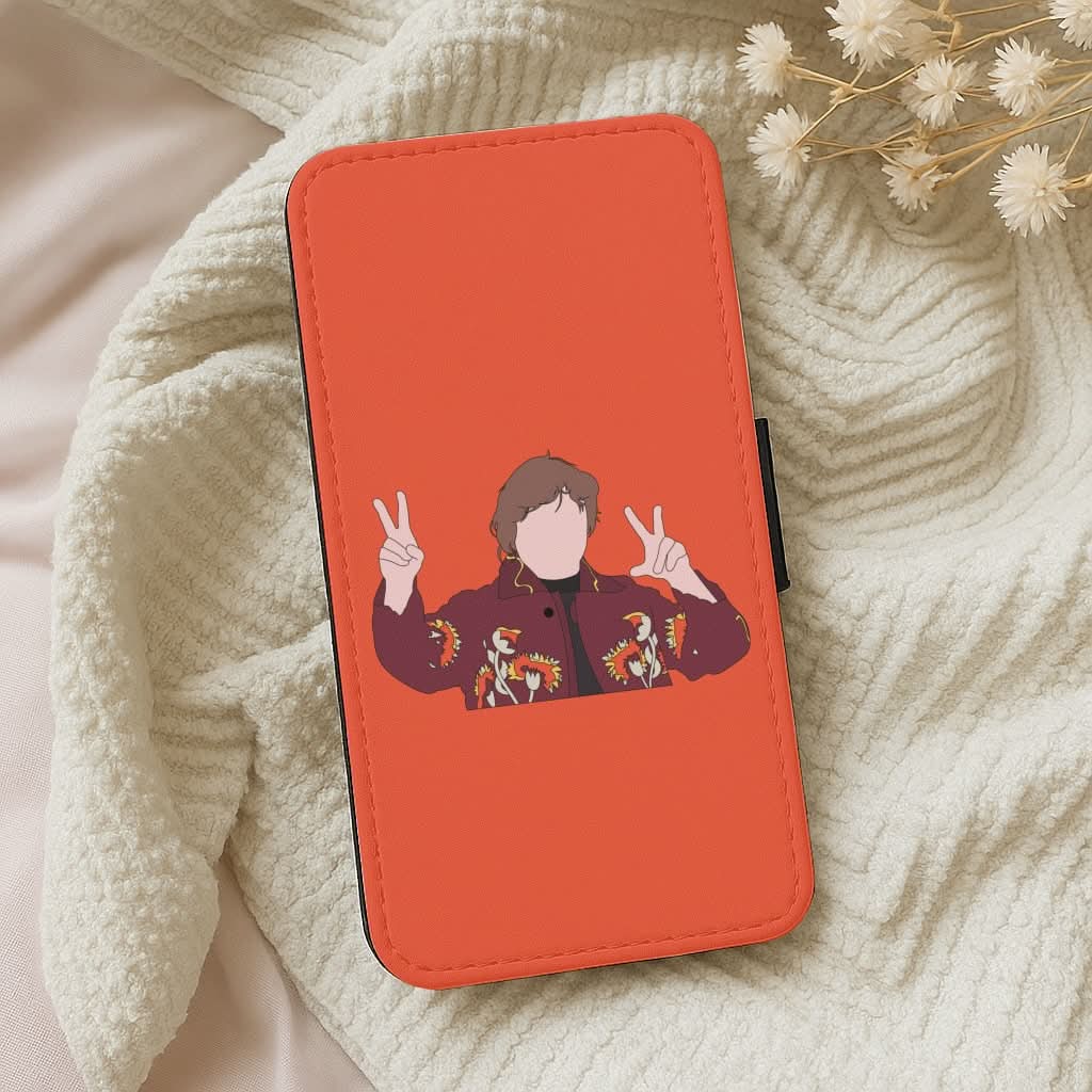 Peace Out Leather Phone Case