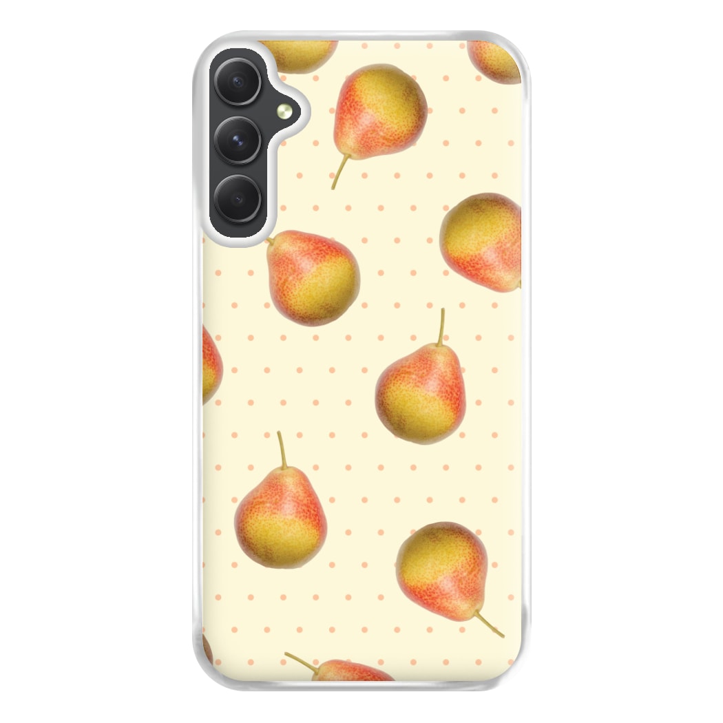Pears And Polka Dots Pattern Galaxy A14 Case