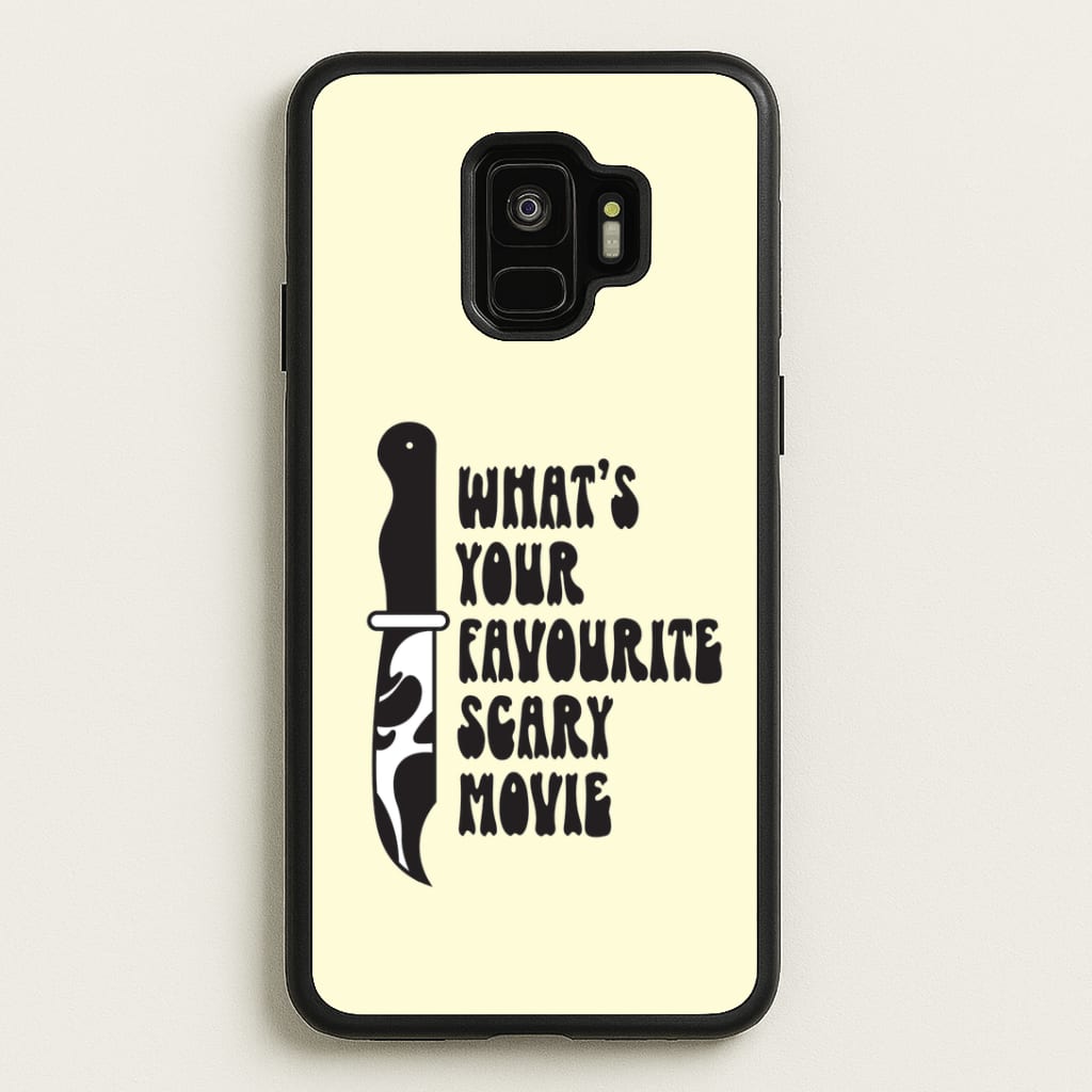 What's Your Favourite Scary Movie Trippy Galaxy S9 Case