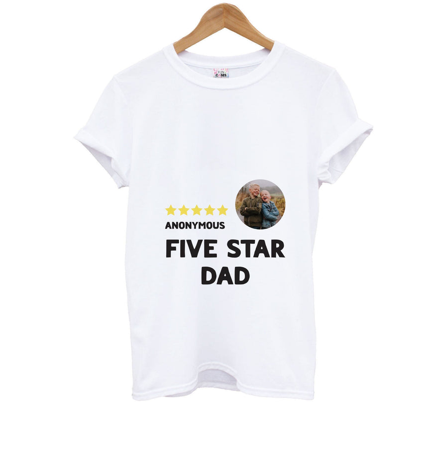 Five Star Dad - Personalised Father's Day Kids T-Shirt