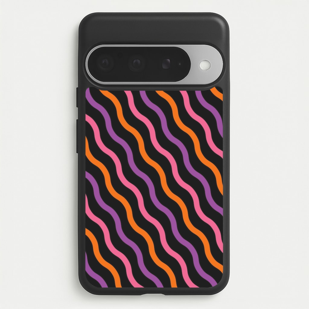 Wavy Abstract Halloween Pattern Google Pixel 10 Pro XL Case