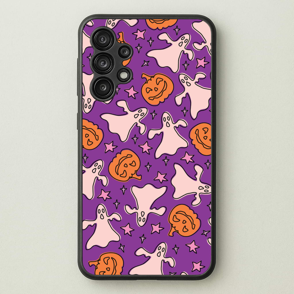 Abstract Halloween Pattern Galaxy A13 Case