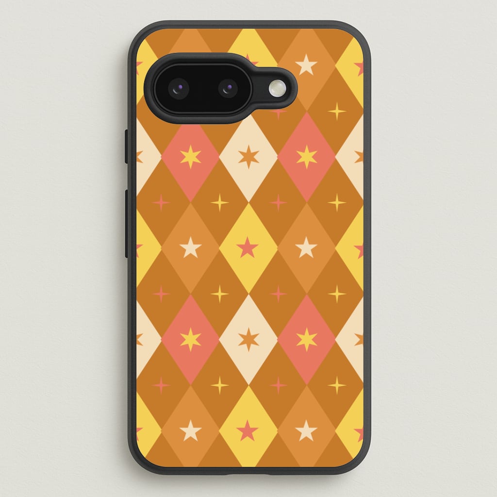 Retro Christmas Argyle Pattern Google Pixel 9a Case