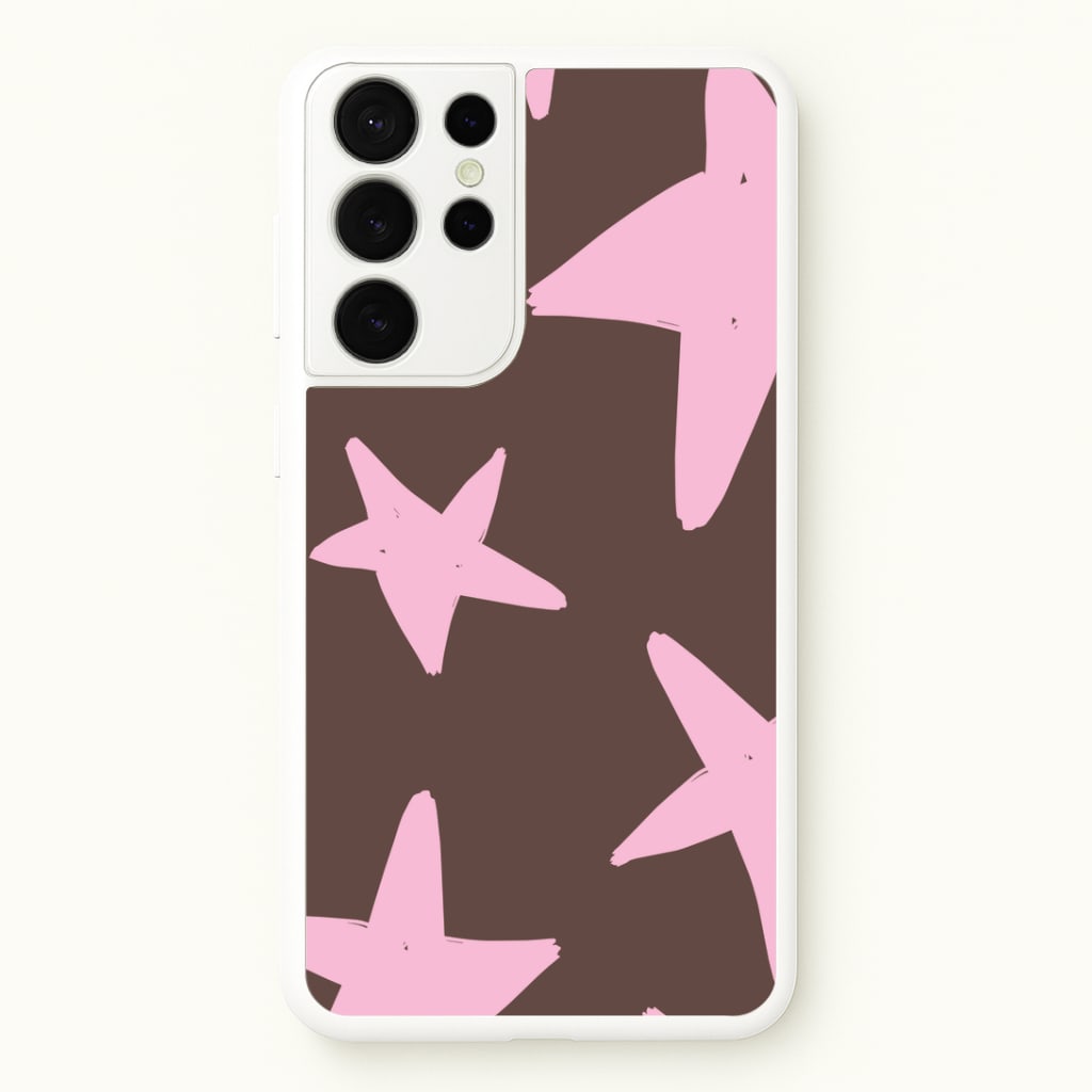 Chocolate & Strawberry Stars Galaxy S21 Ultra Case
