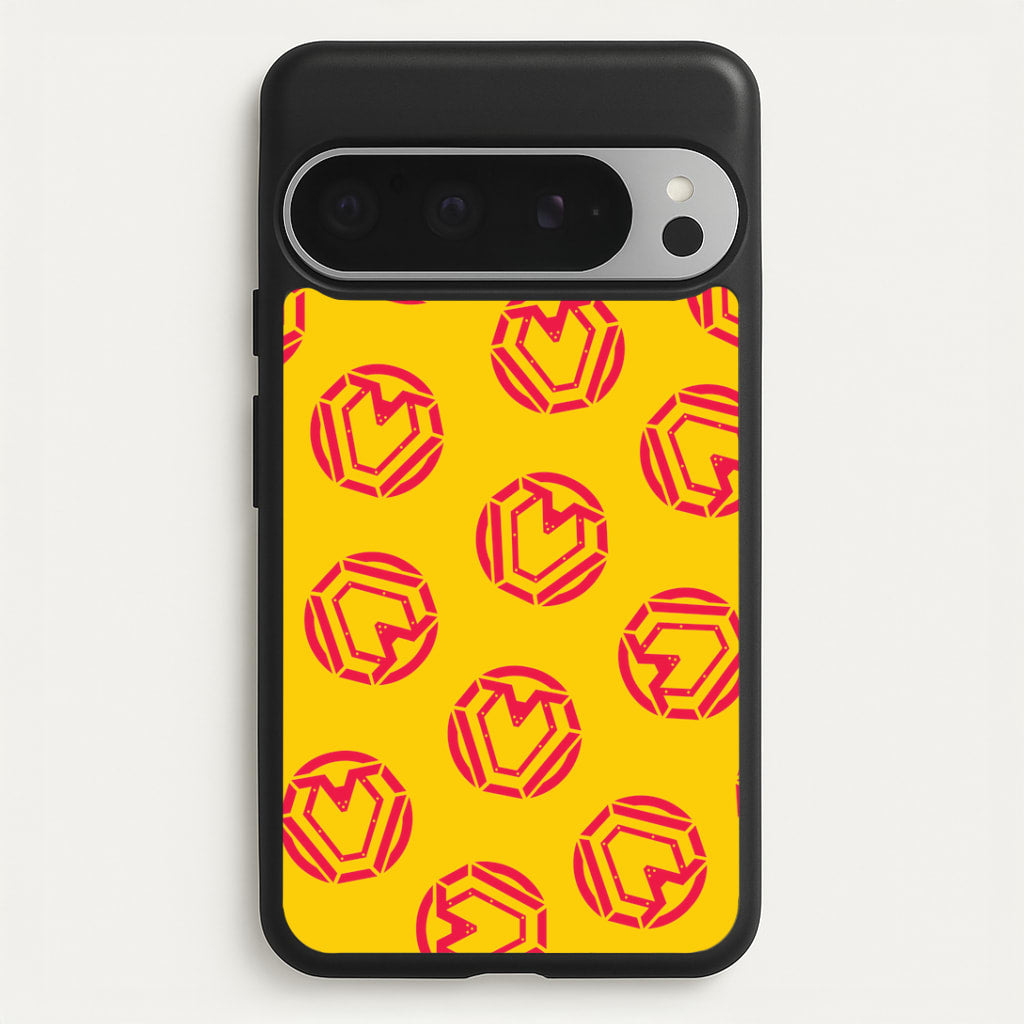 Metal Heart Pattern Google Pixel 9 Pro XL Case