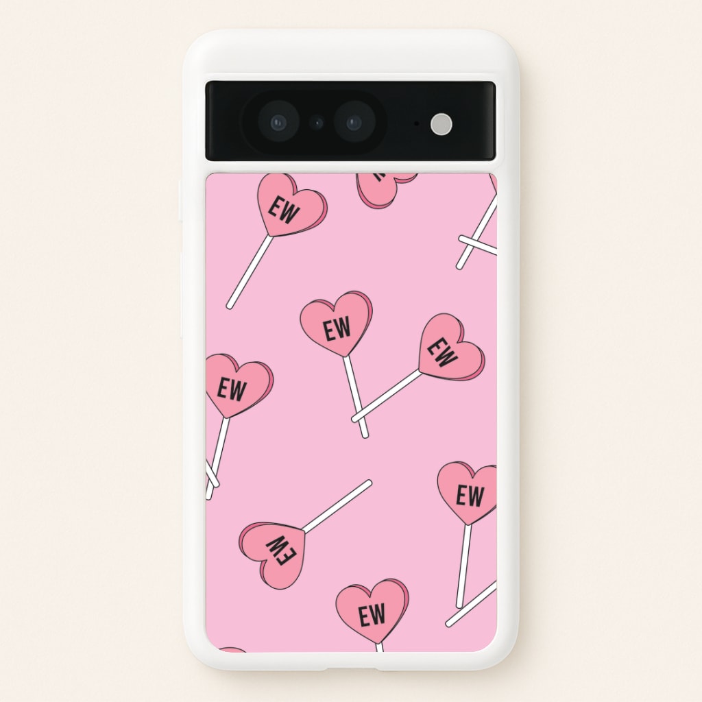 Ew Love Heart Lolipops Pattern Google Pixel 8 Case