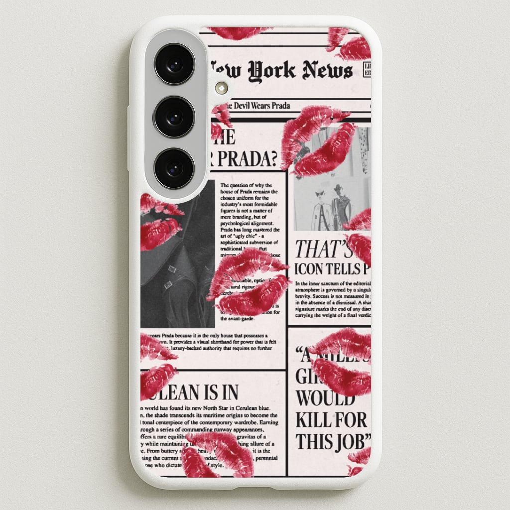 Headline Kisses Galaxy S25FE Case