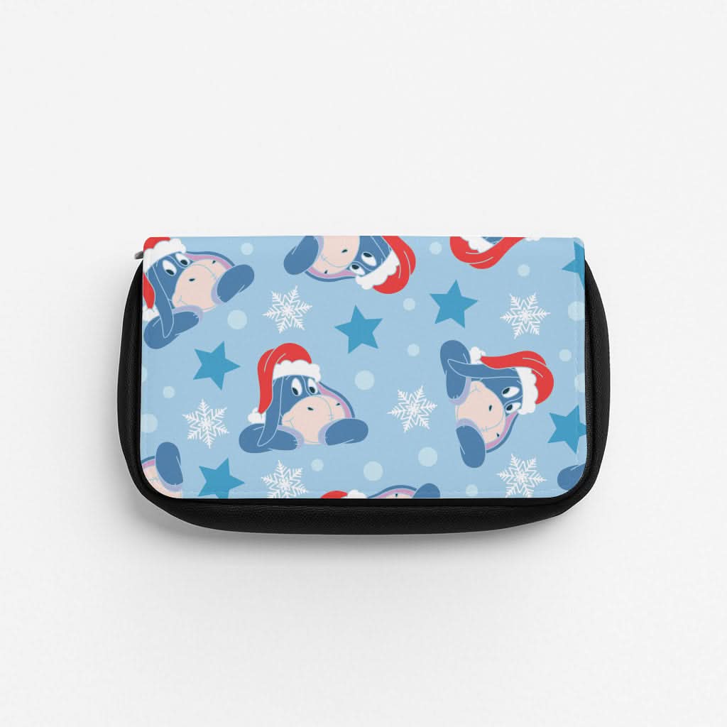 Cartoon Donkey Stars Pattern Pencil Case