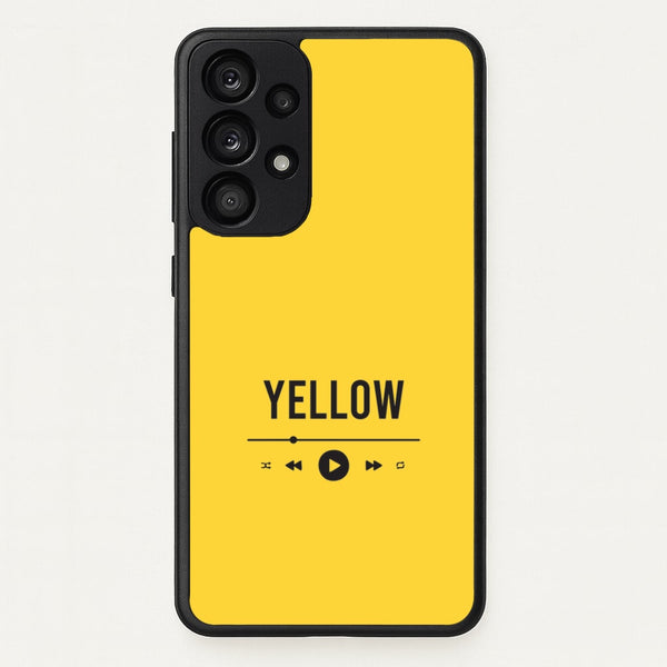 Yellow Music Player Galaxy A33 Case