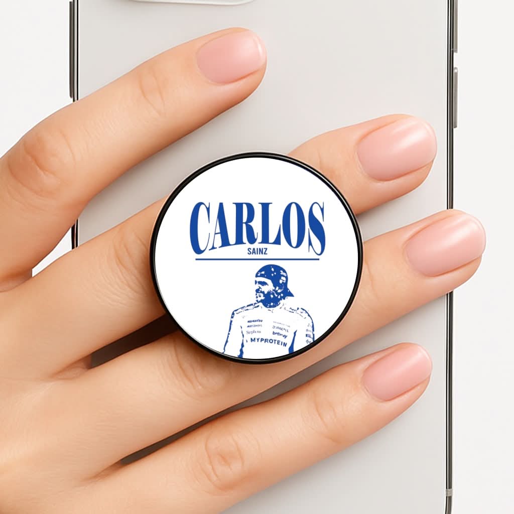 Carlos White And Blue Phone Grip