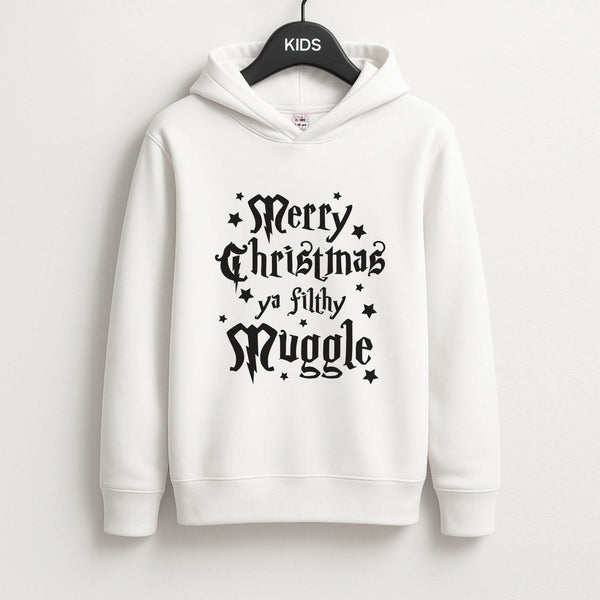 Merry Christmas You Filthy Muggle Kids Hoodie