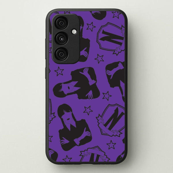 Wednesday Pattern Galaxy A55 Case