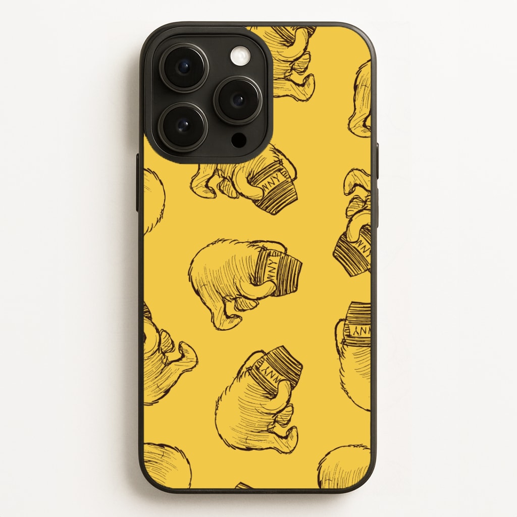 Winnie Honey Pot Pattern iPhone 12 Pro Max Case