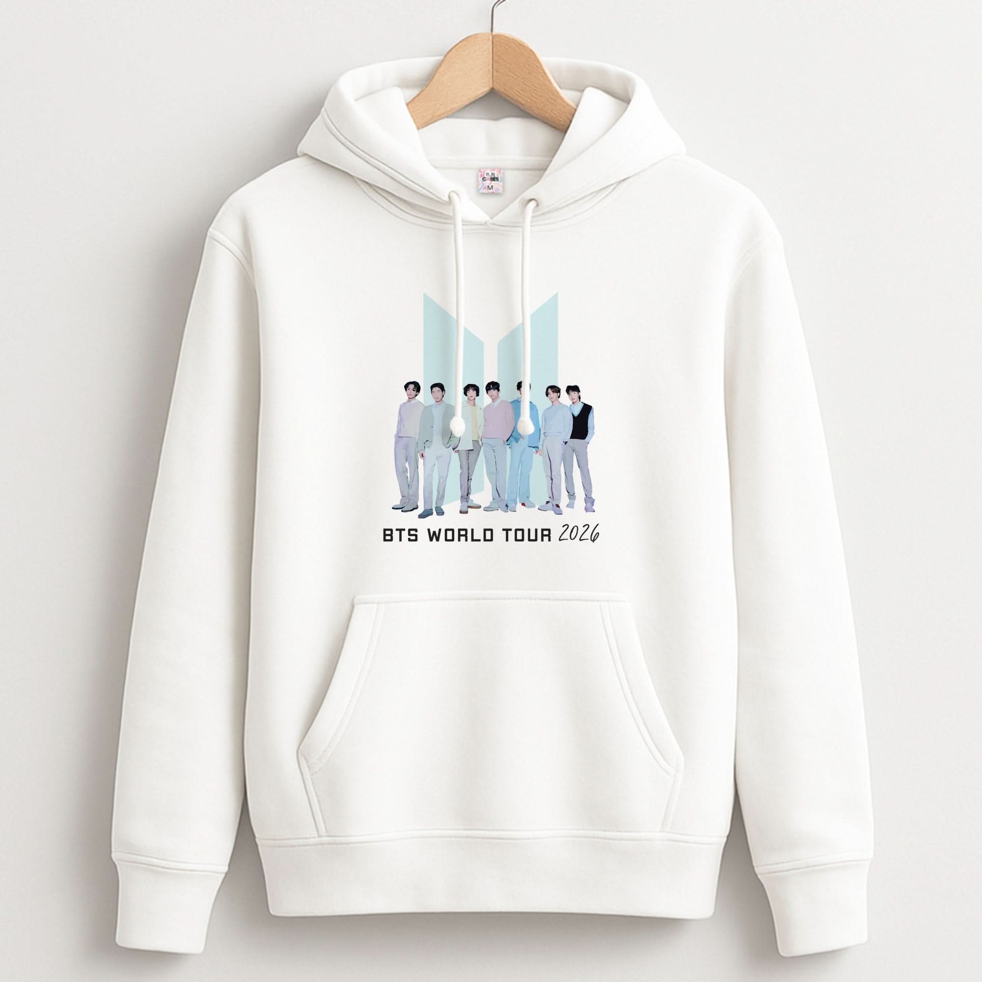 K-Pop Band Tour Pastel Blue Unisex Hoodie